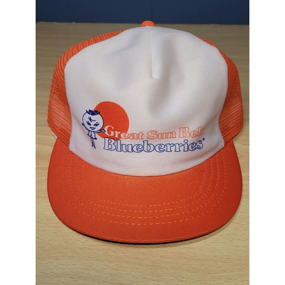Vintage Great Sun Blueberries Trucker Hat Snap Back